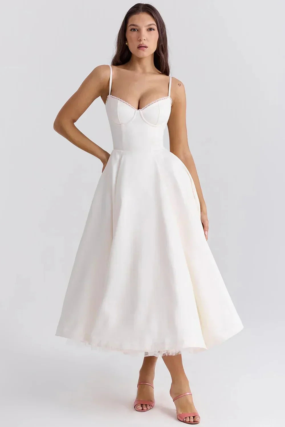 Daniela Elegant Midi Dress for Women Sophisticated Look