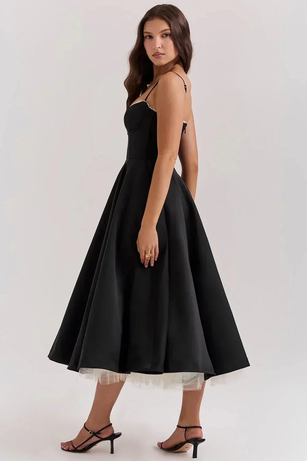 Daniela Elegant Midi Dress for Women Sophisticated Look