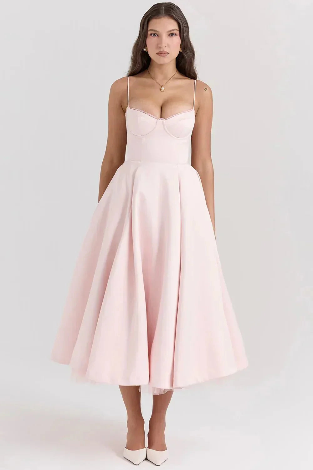 Daniela Elegant Midi Dress for Women Sophisticated Look