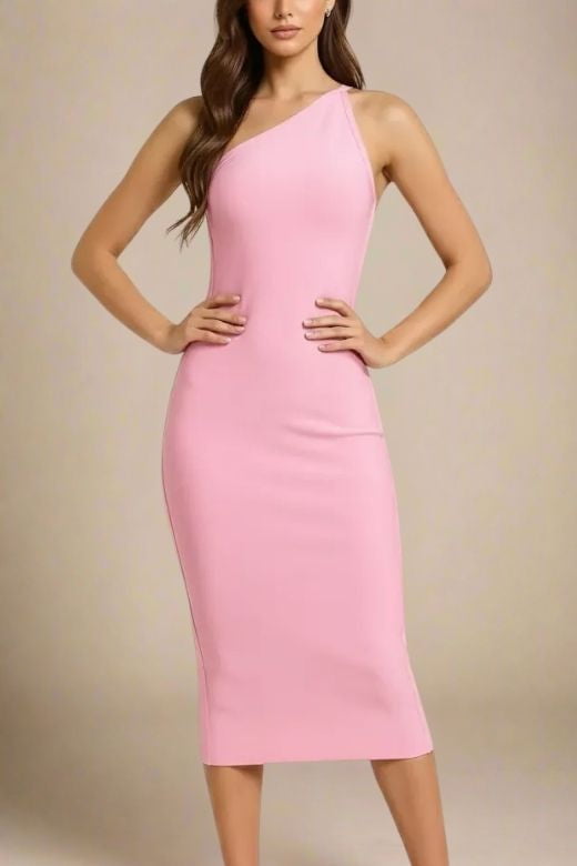 Joi Bodycon Midi Dress - Dusty Pink