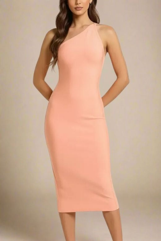 Joi Bodycon Midi Dress - Peach