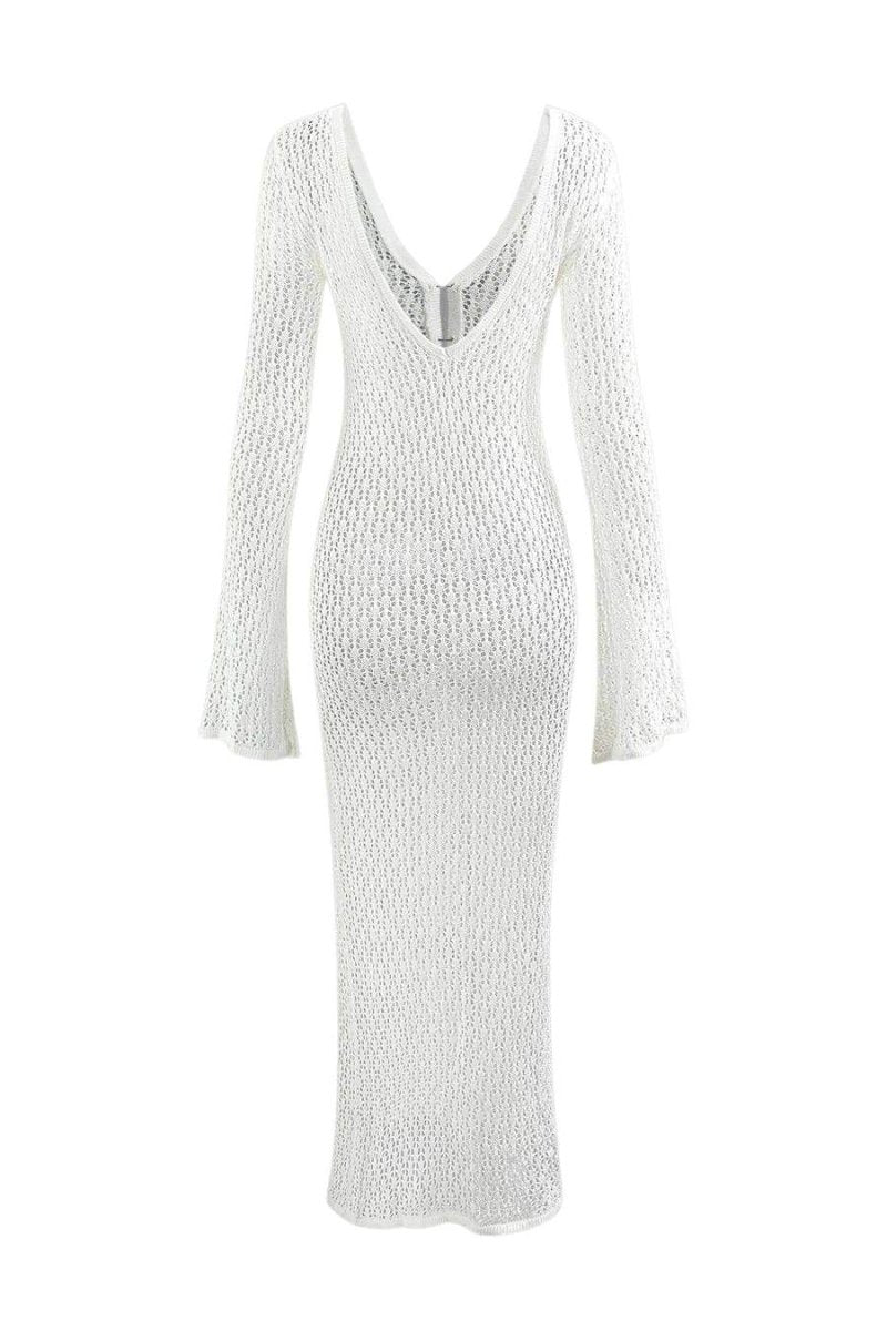 Josie V - neck Cut - out Knit Maxi Dress