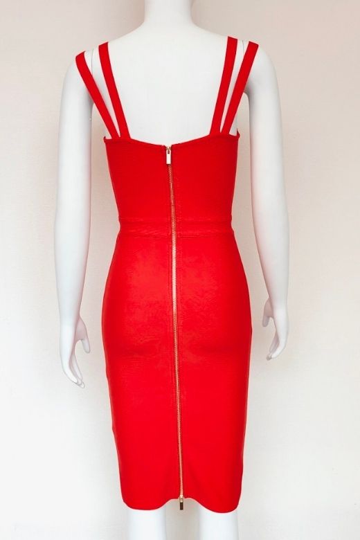 Kate Bandage Dress - Lipstick Red