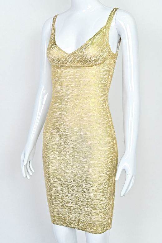 Kit Bandage Dress - Gold
