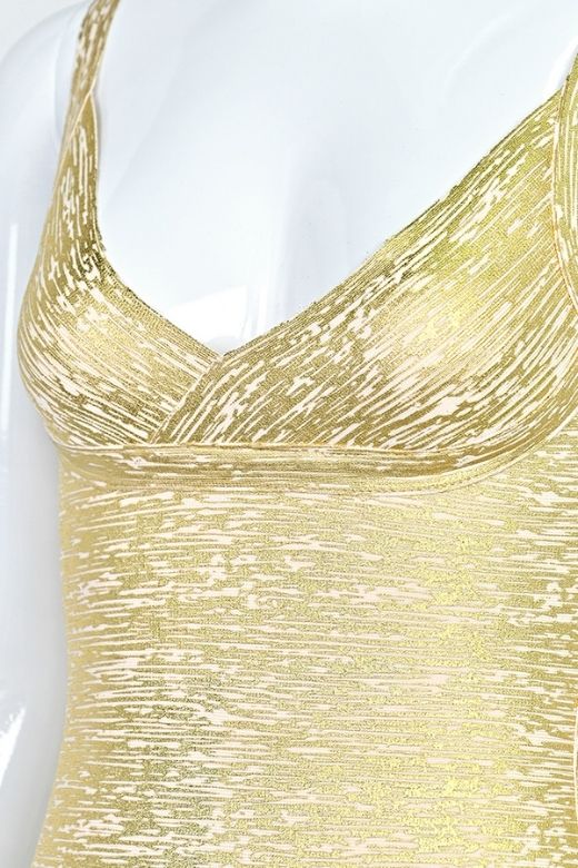 Kit Bandage Dress - Gold