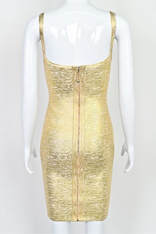 Kit Bandage Dress - Gold