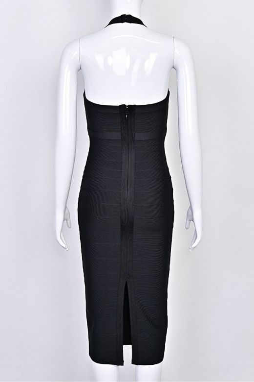 Lara Bandage Midi Dress - Classic Black