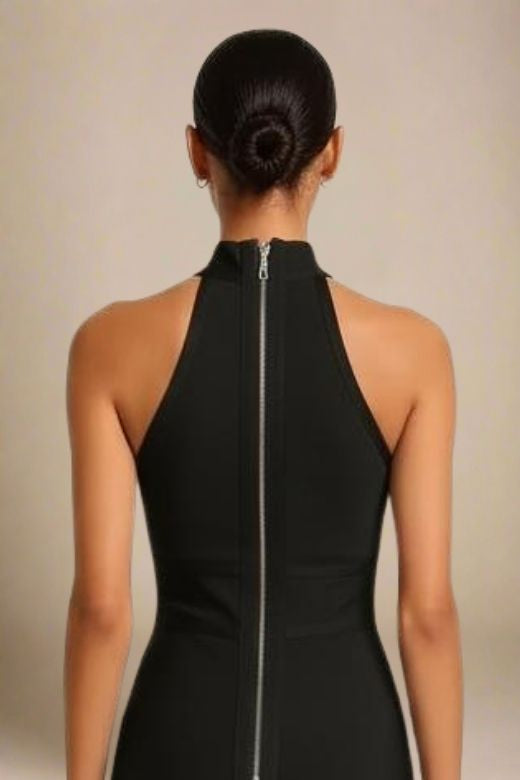 Lea Bandage Midi Dress - Classic Black