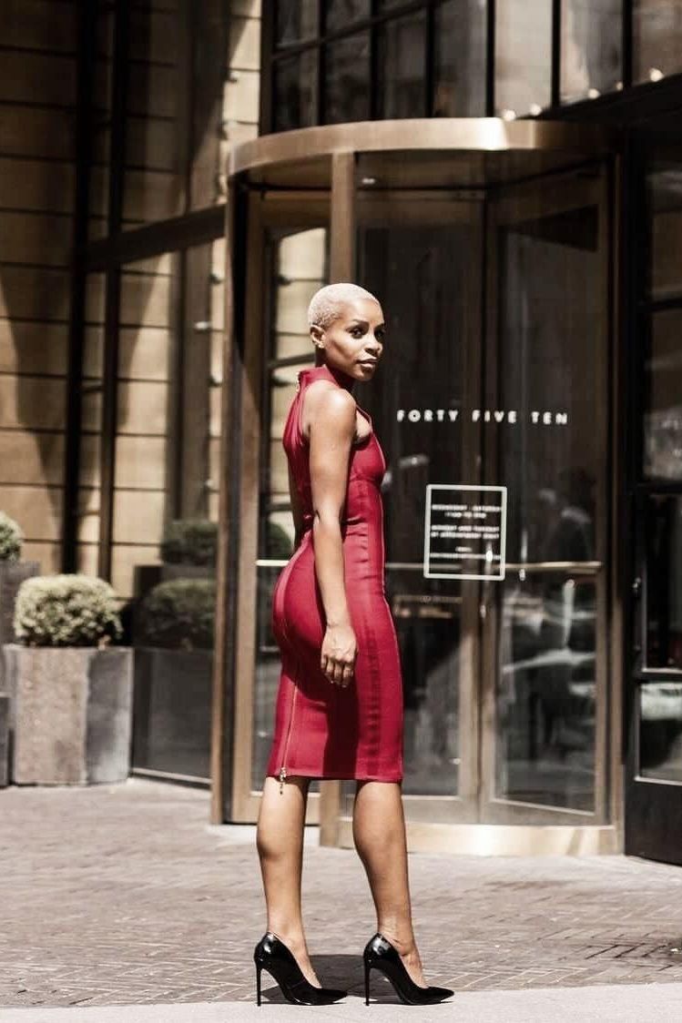 Lea Bandage Midi Dress - Mustard Yellow