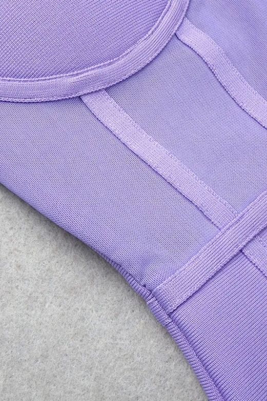 Leah Bodycon Dress - Violet Purple