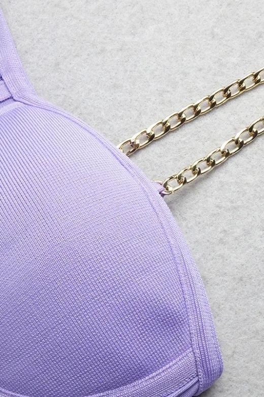 Leah Bodycon Dress - Violet Purple