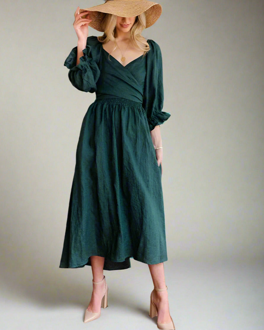 Vanessa Airy Summer Dress Made of Cotton for Women Vacation Beach Look
