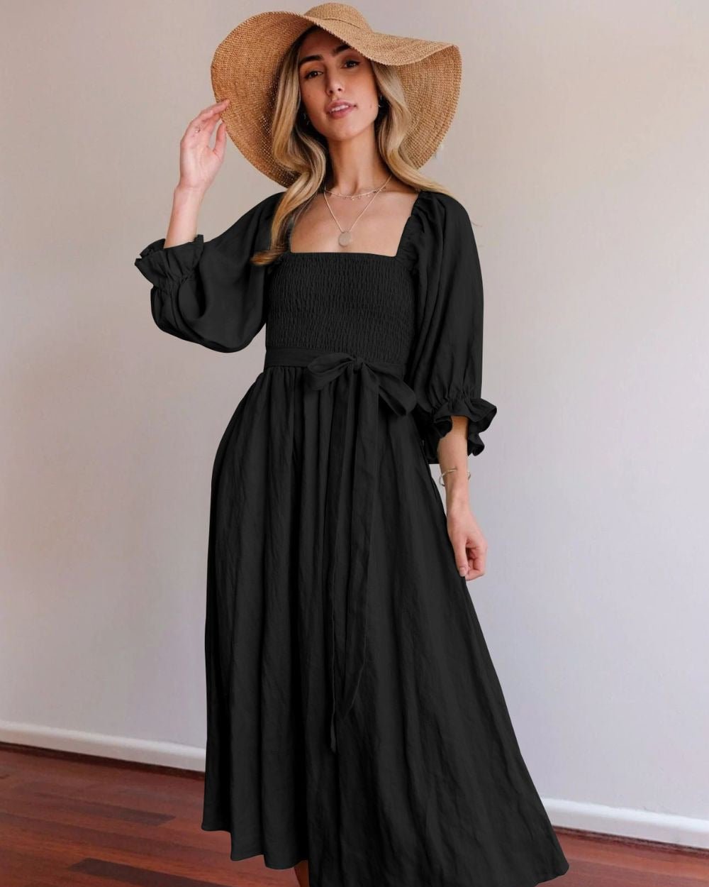 Vanessa Airy Summer Dress Made of Cotton for Women Vacation Beach Look
