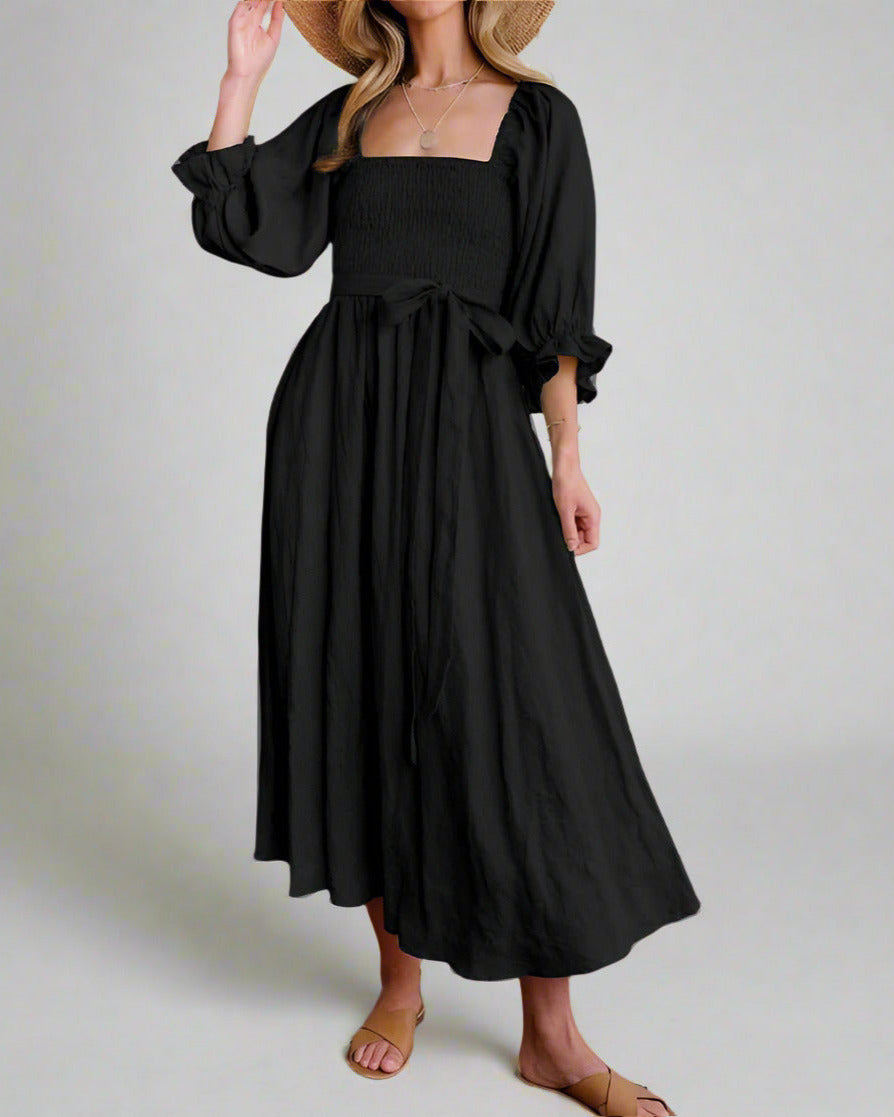 Vanessa Airy Summer Dress Made of Cotton for Women Vacation Beach Look