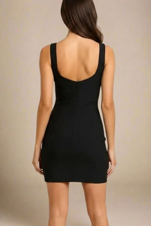 Livia Bodycon Mini Dress - Classic Black