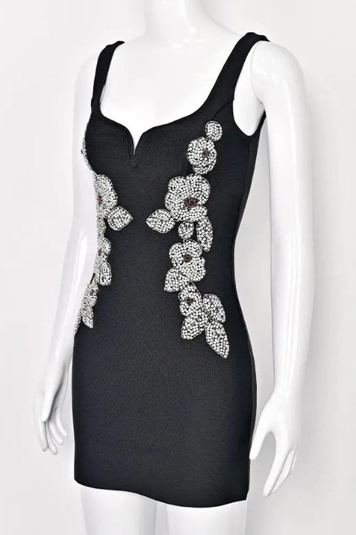 Livia Bodycon Mini Dress - Classic Black