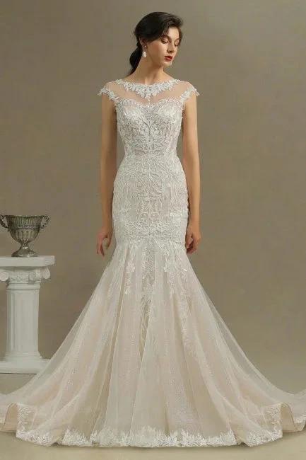 Luxury mermaid wedding dress | Wedding dresses lace (ZD14767)