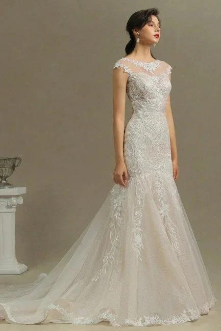 Luxury mermaid wedding dress | Wedding dresses lace (ZD14767)