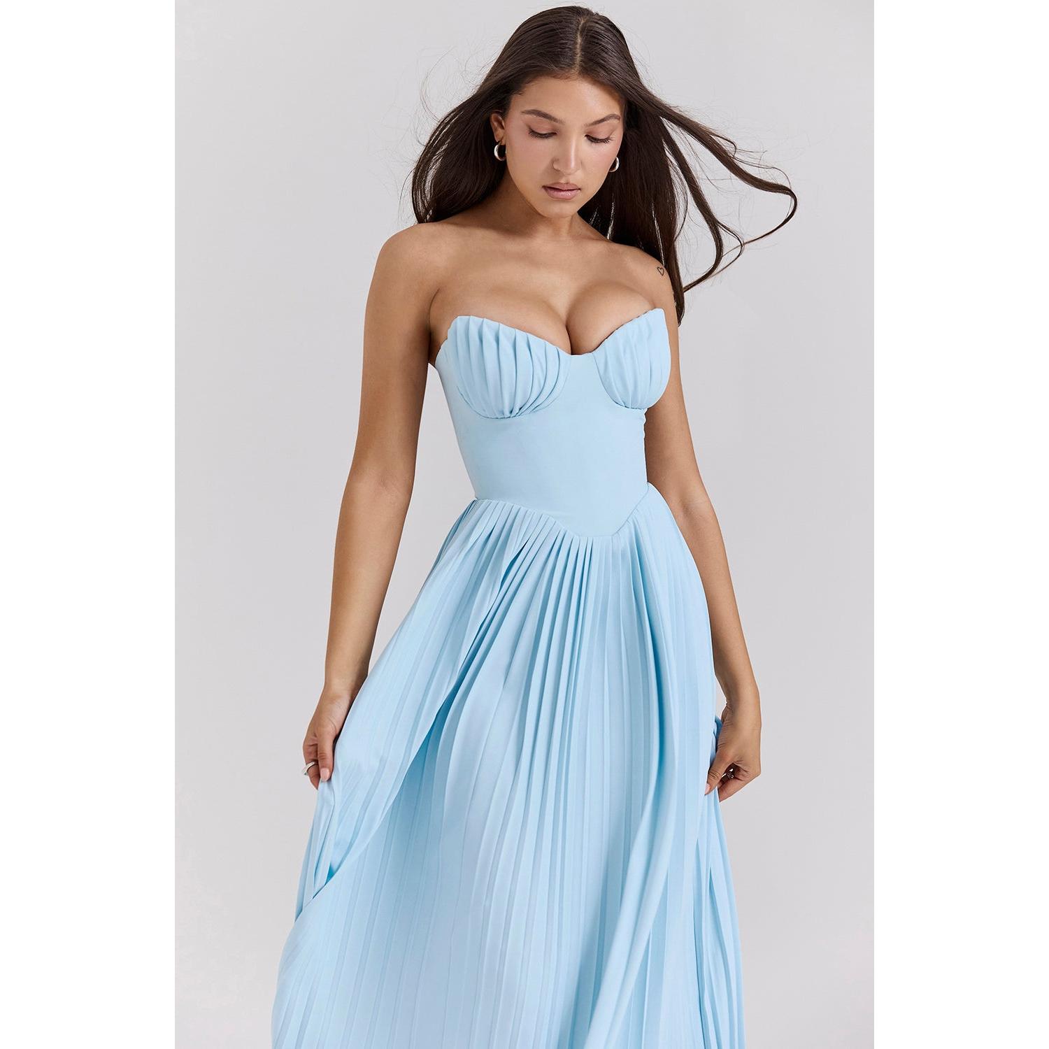 Alma Premium Long Dress with Corset Chic Silhouette Collection