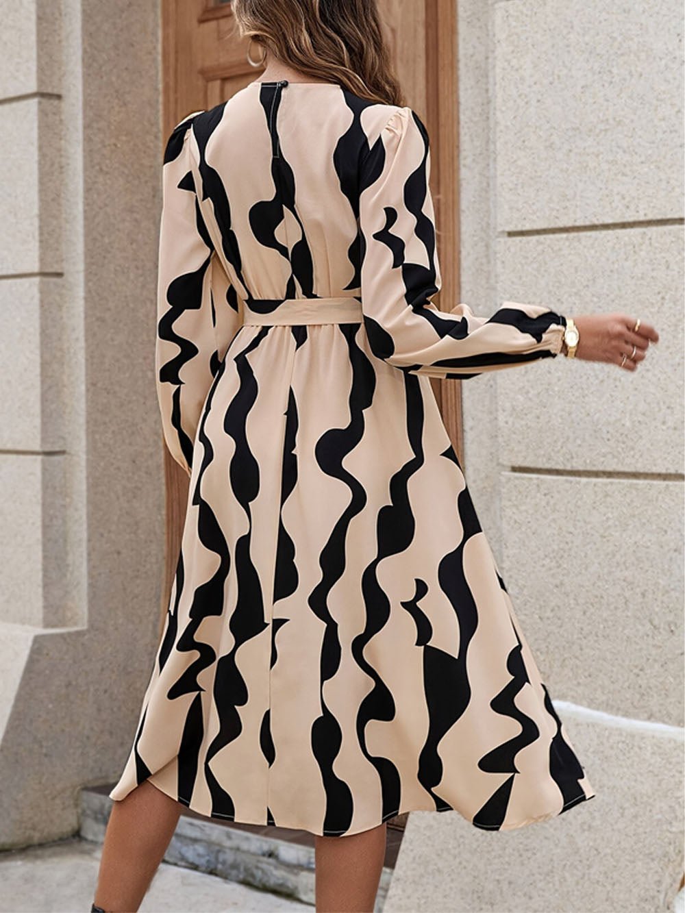 Mary Long Sleeve Midi Dress