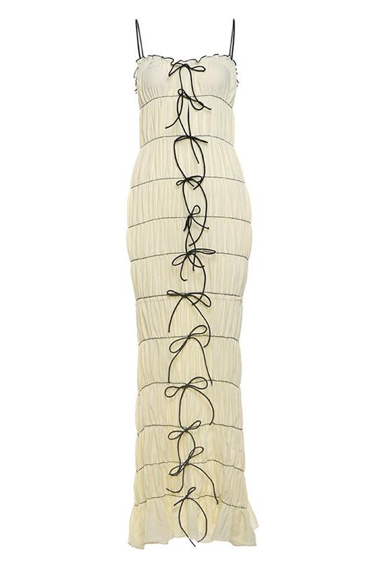 Cecilia Exclusive Maxi Dress with Ruffle Tunnel Premium Wardrobe Essential