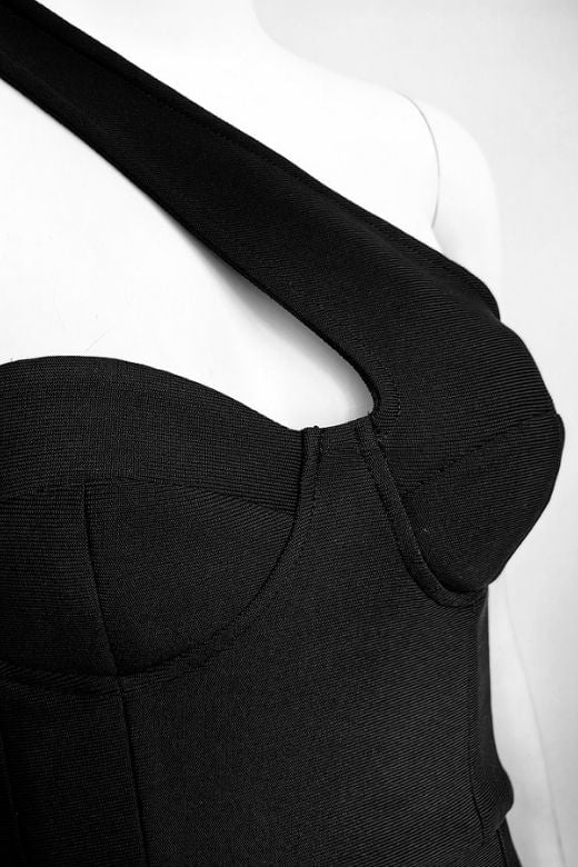 Mia Bodycon Midi Dress - Classic Black