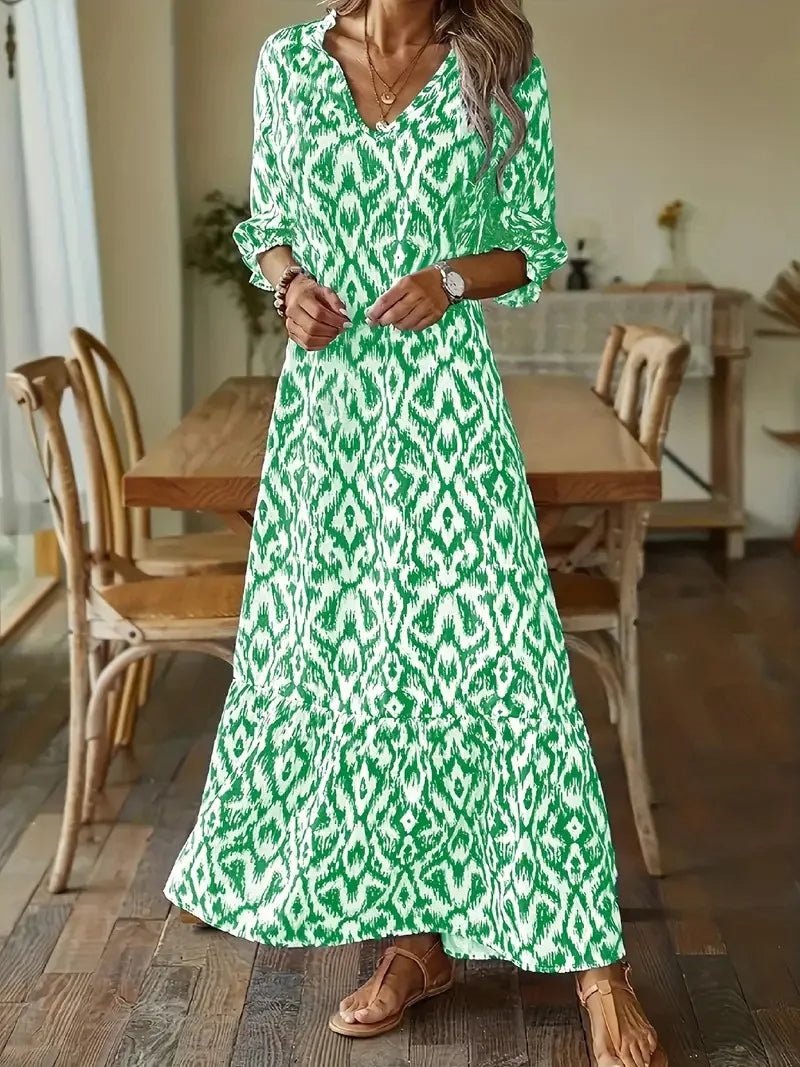 Norma Half Sleeve Maxi Dress for Women Special Occasion Look