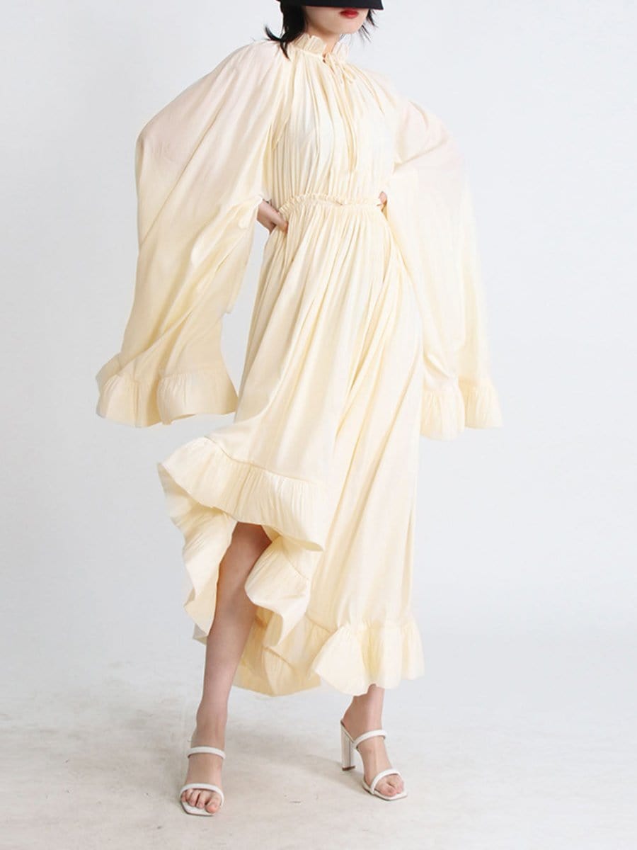 Naomi Ruffle Midi Dress