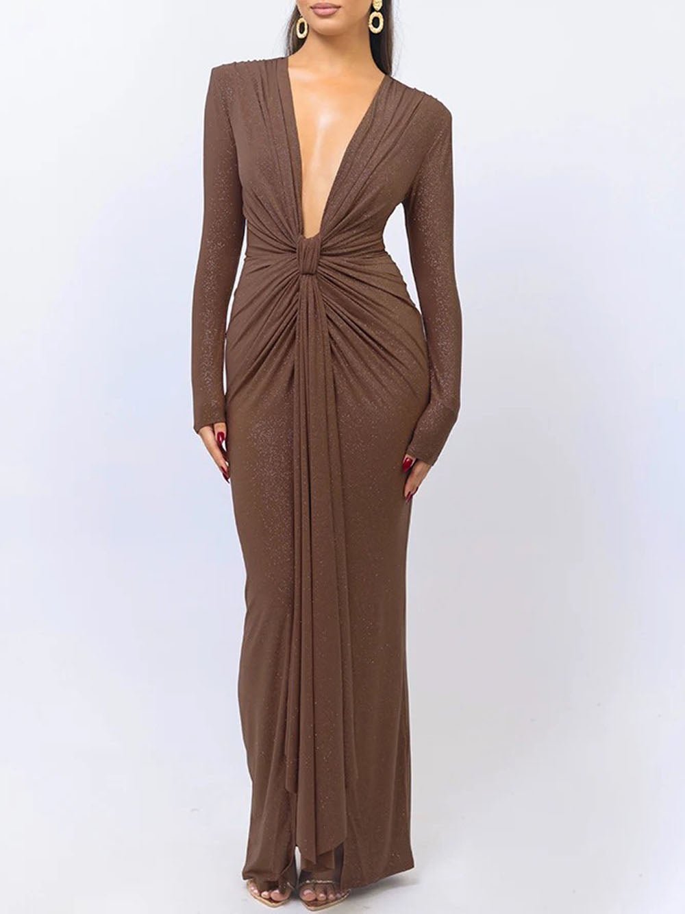 Oaklynn Bodycon Split Maxi Dress