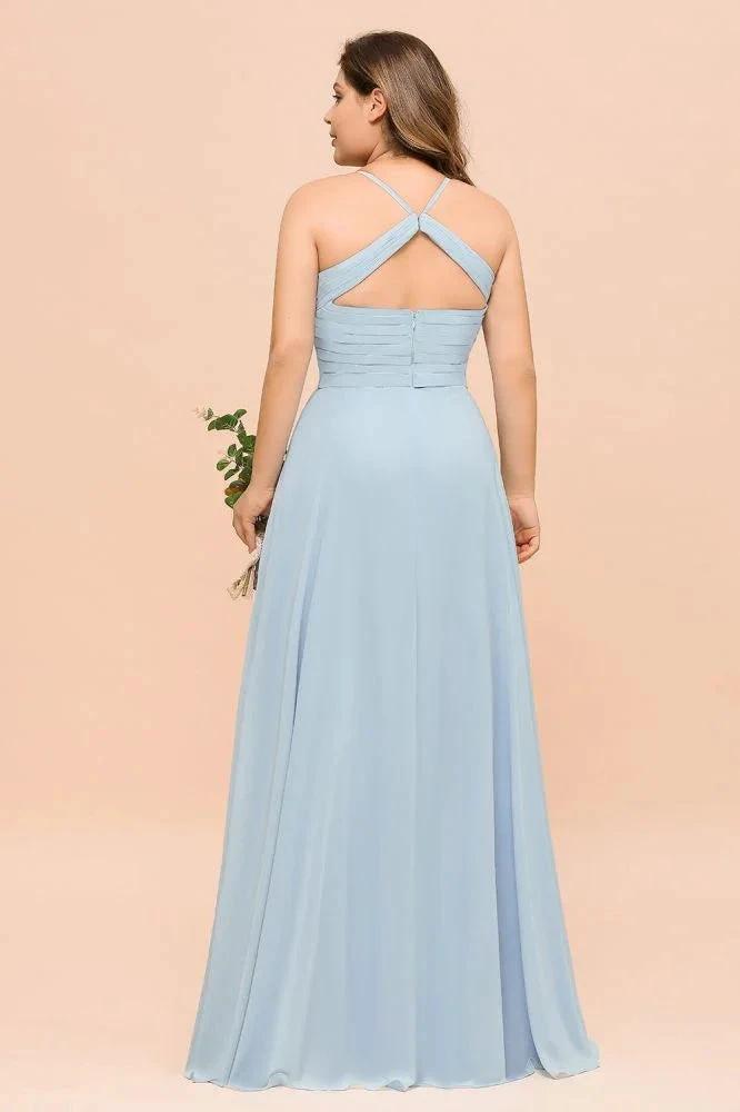 Plus Size Bridesmaid Dress Sweetheart Floor Length A-line Maid of Honor Dress (ZD13013)