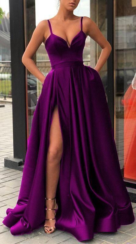 Purple prom dresses,purple evening gowns,long prom dresses - VelvetHem