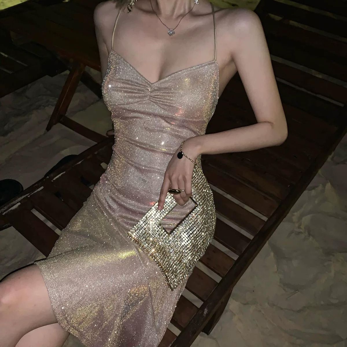 Spaghetti Straps Unique Party Dress ,Chic Homecoming Dress - VelvetHem