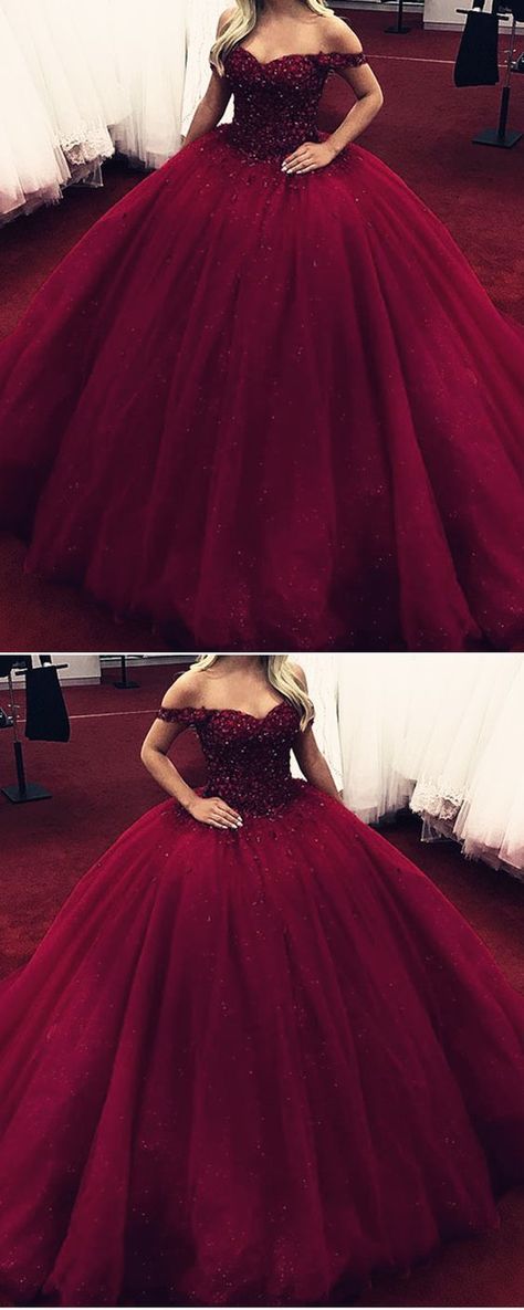Off the shoulder luxury crystals sweet 16 quinceanera dresses - VelvetHem