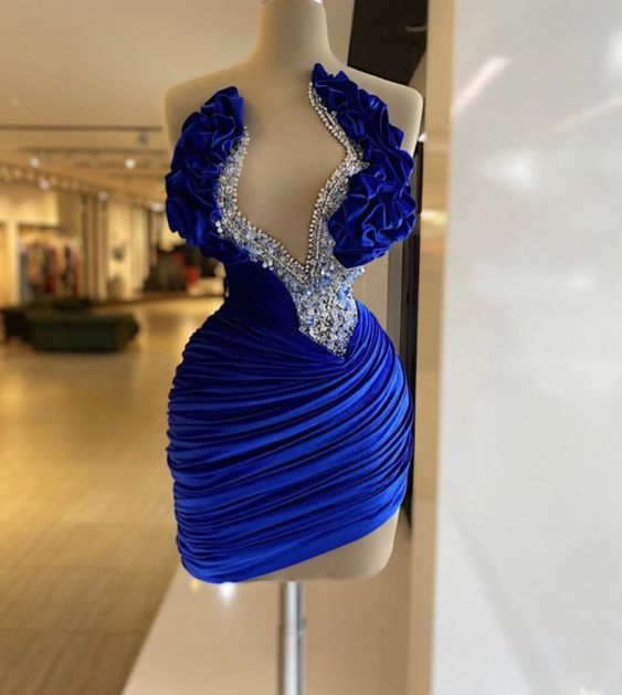 Sexy Short Homecoming Dress ,Royal Blue Party Dress - VelvetHem