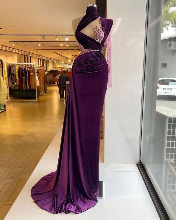 Gorgeous mermaid evening dress long prom dresses - VelvetHem