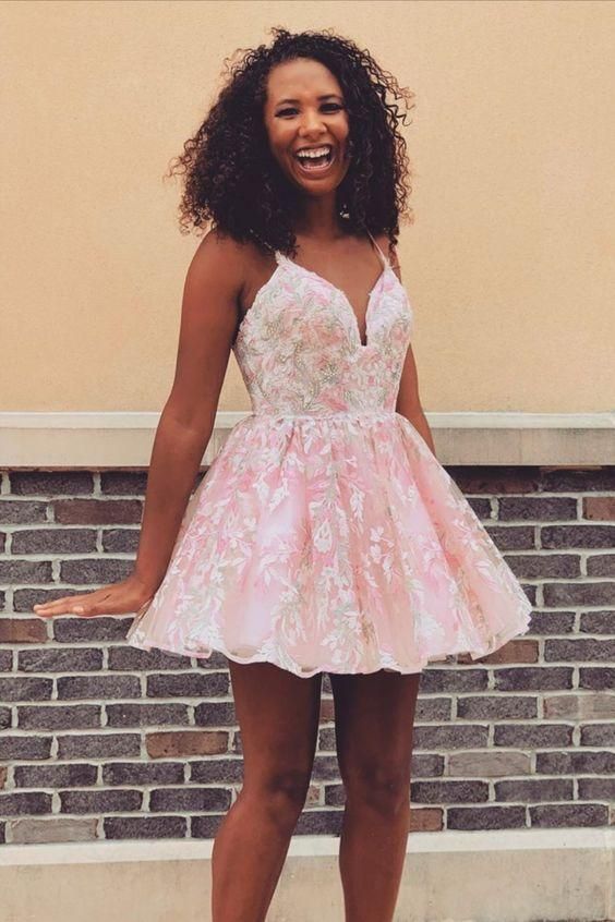 Princess Pink Homecoming Dress - VelvetHem