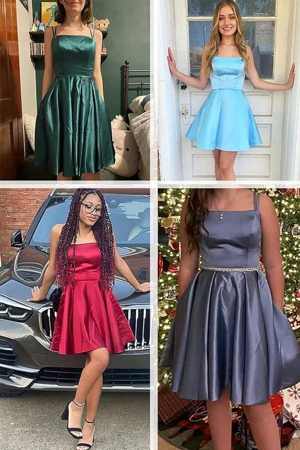 Prom Dress With Shorts Homecoming Dress with Pockets (ZD11691)