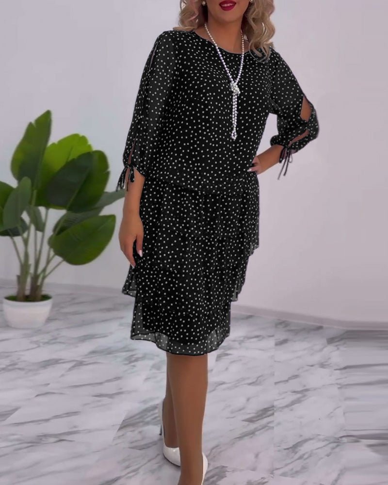 Xenia Layer Dress with Polka Dots for Women Trendy Fashion Pick