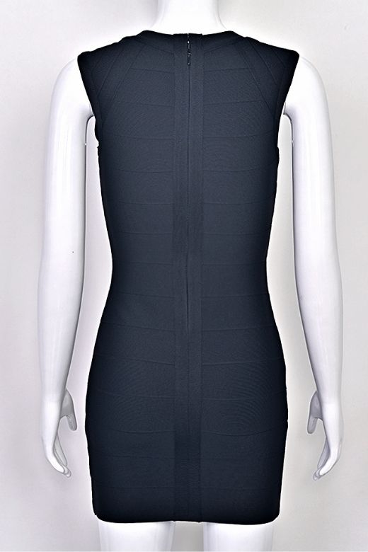 Sabrina Bandage Mini Dress - Classic Black