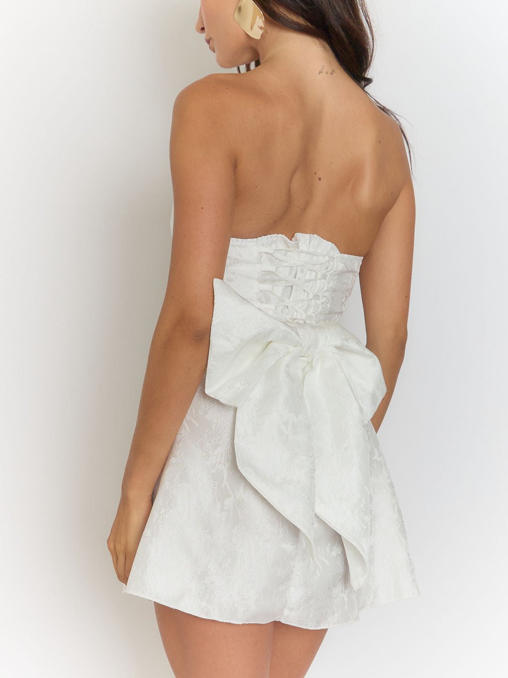 Seraphina Bow Backless Mini Dress