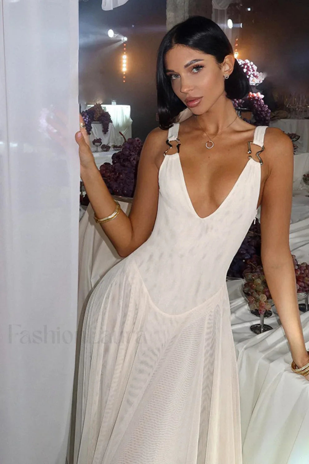 Sexy Mesh Bodycon Dress with Relaxed Fit and Everyday Wear