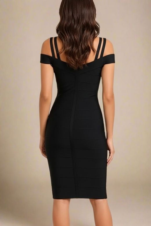 Sia Bandage Dress - Classic Black
