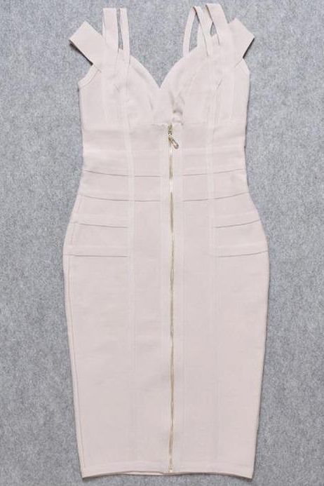 Sia Bandage Dress - Cream