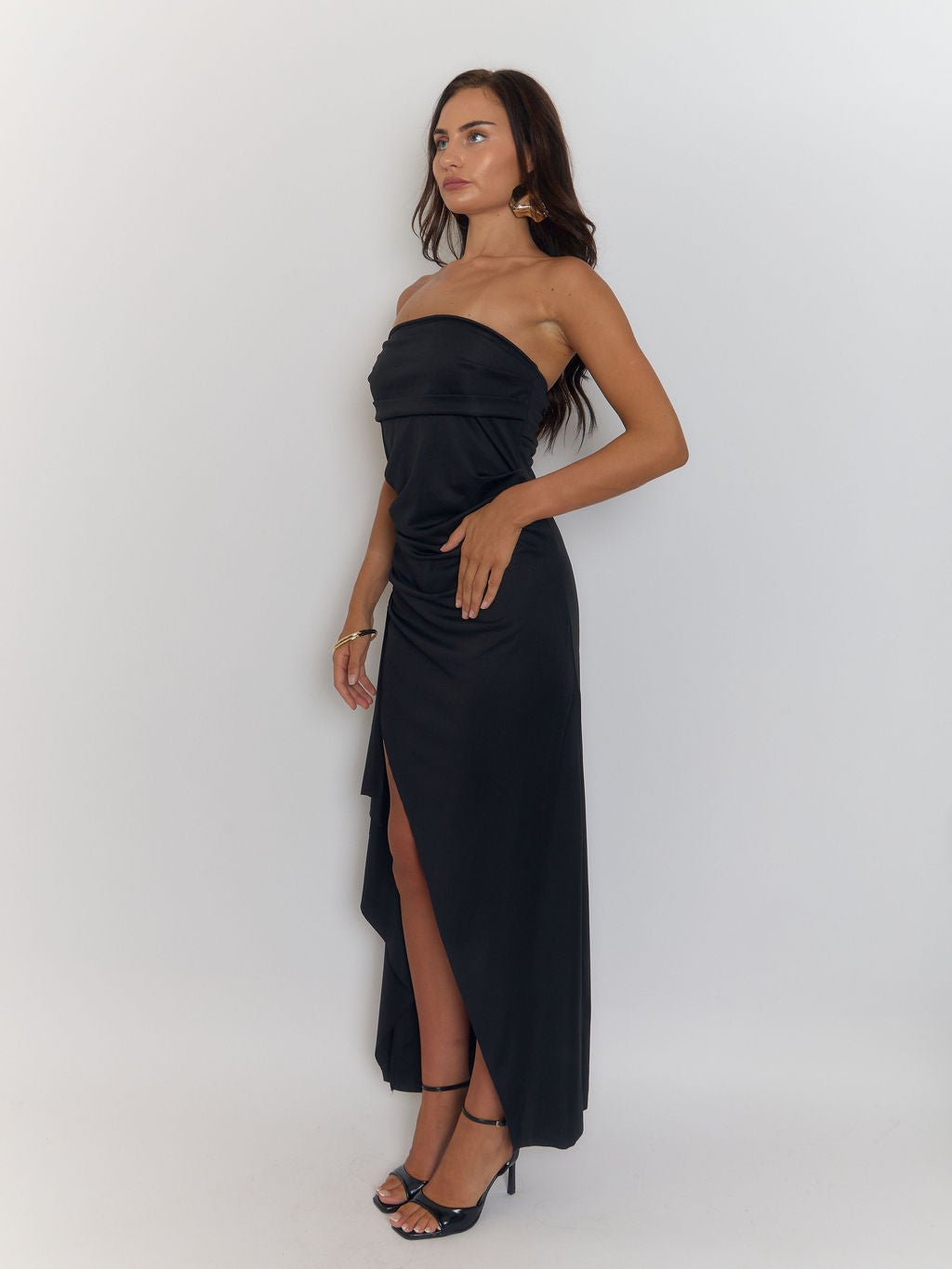 Sienna Strapless Backless Maxi Dress