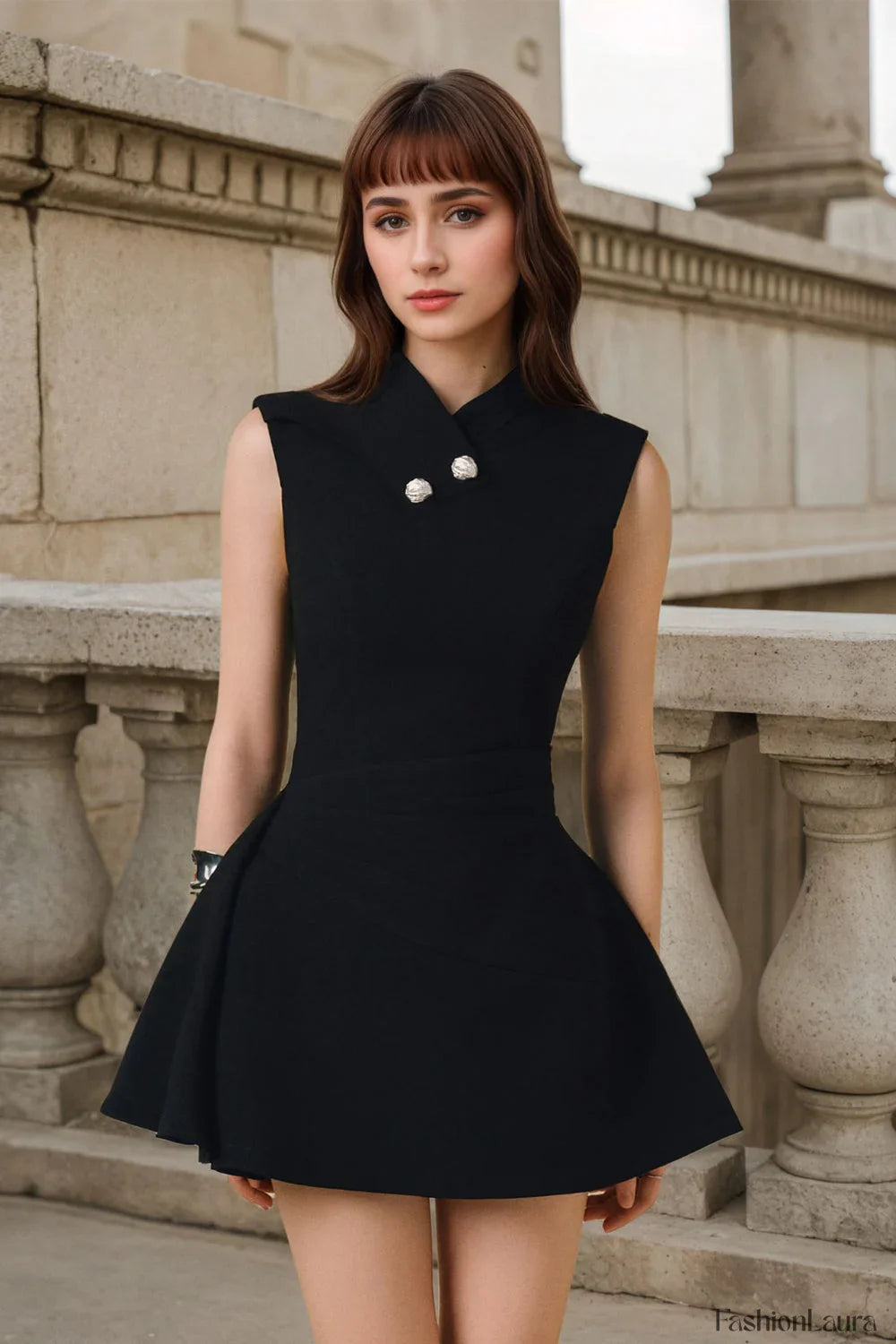 Classic Sleeveless Slim Mini Dress for Modern Fashion Wear