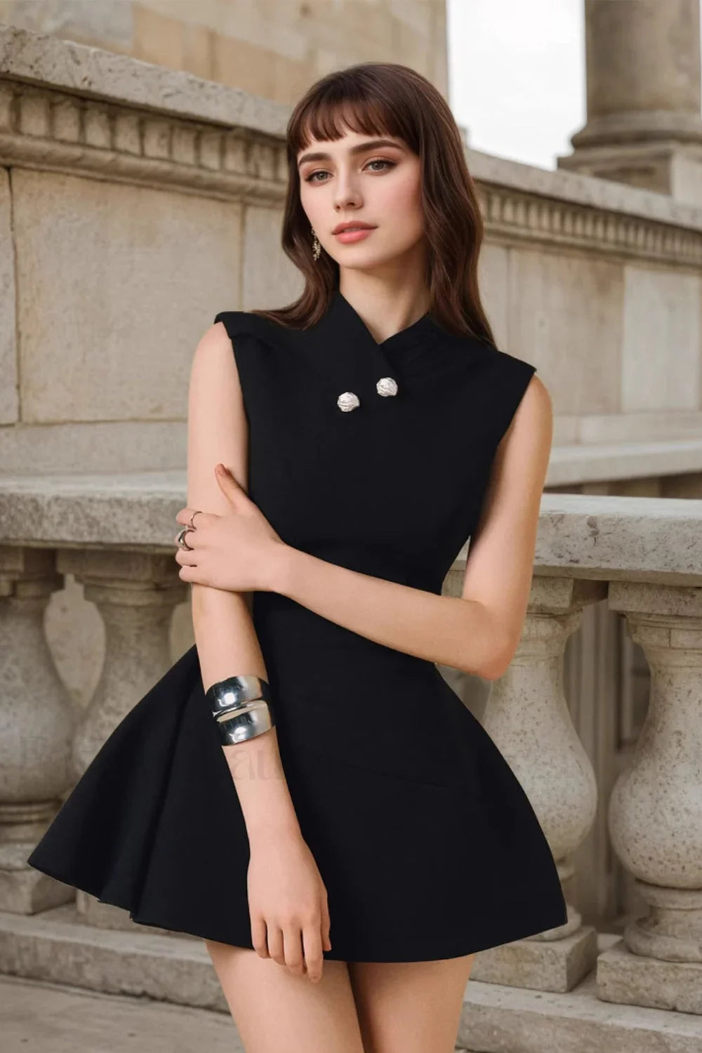 Classic Sleeveless Slim Mini Dress for Modern Fashion Wear