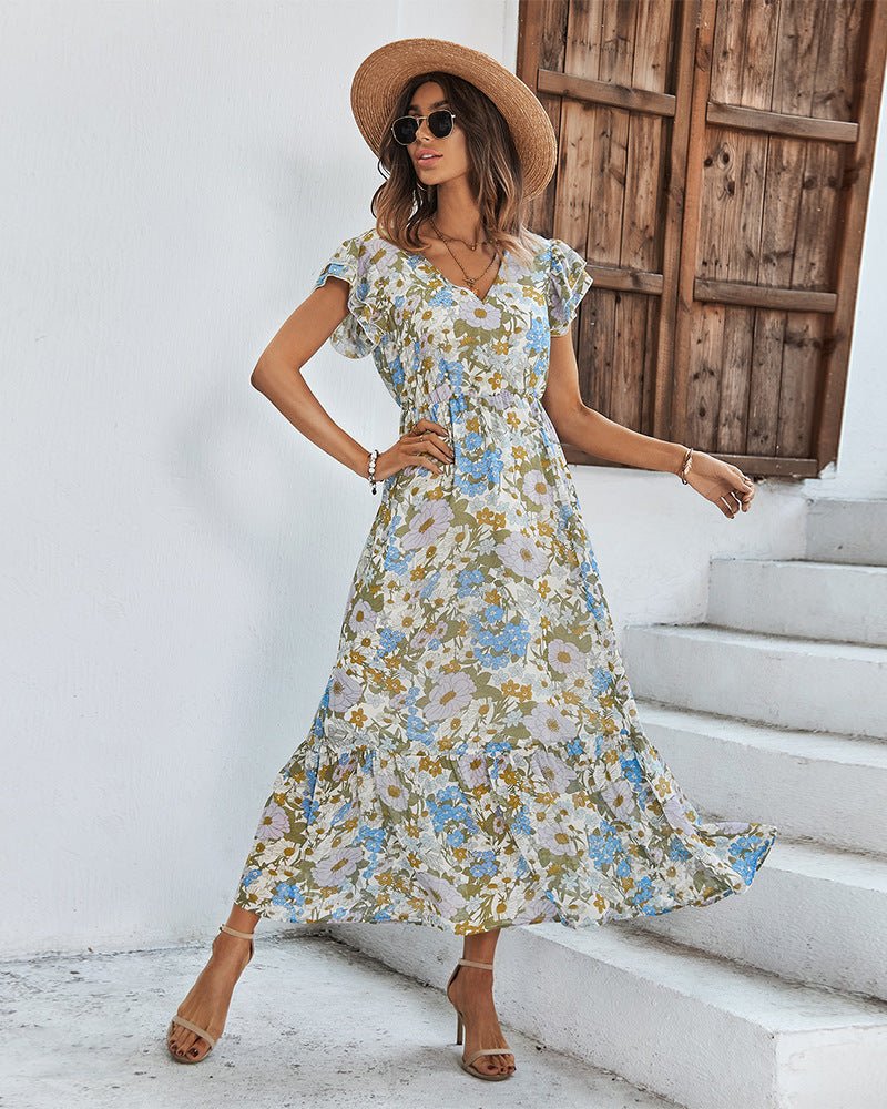 Tamara Elegant Summer Dress with Floral Print for Women Stylish Outfit