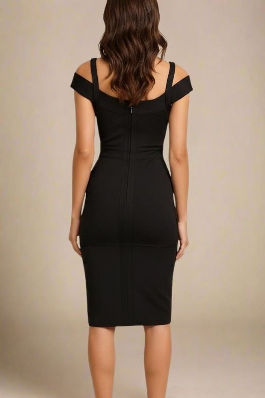 Sophia Bandage Dress - Classic Black