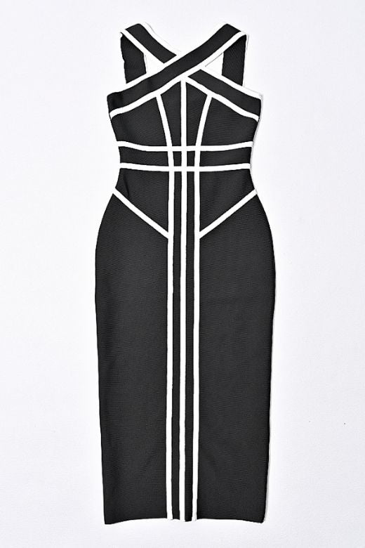 Suki Bandage Midi Dress - Classic Black