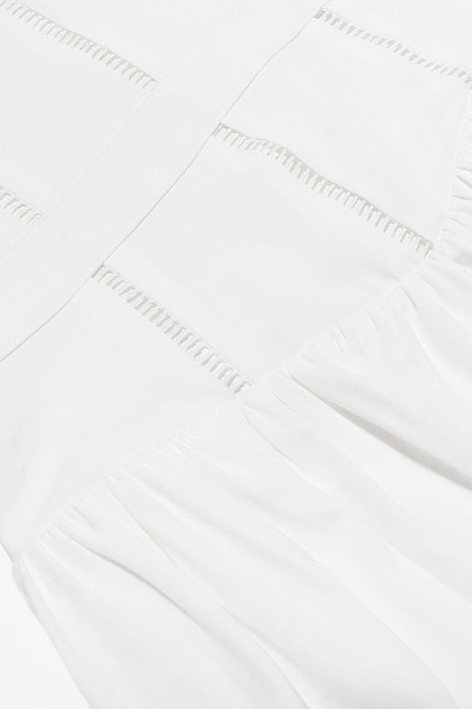 Tasmin Midi Dress - White Pearl